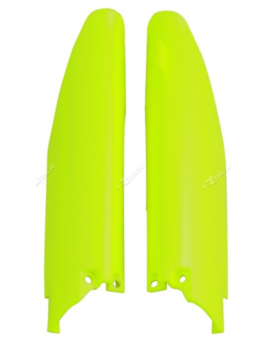 Protections de fourche RACETECH - jaune fluo
