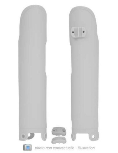 Protections de fourche RACETECH - blanc
