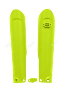 Protections de fourche RACETECH - jaune fluo 2