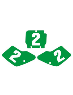 Fonds de plaques TECNOSEL vert Kawasaki KX125/250 2