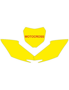 Fonds de plaque BLACKBIRD blanc Honda CRF250R/450R