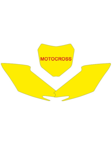 Fonds de plaque BLACKBIRD noir Honda CRF250R/450R
