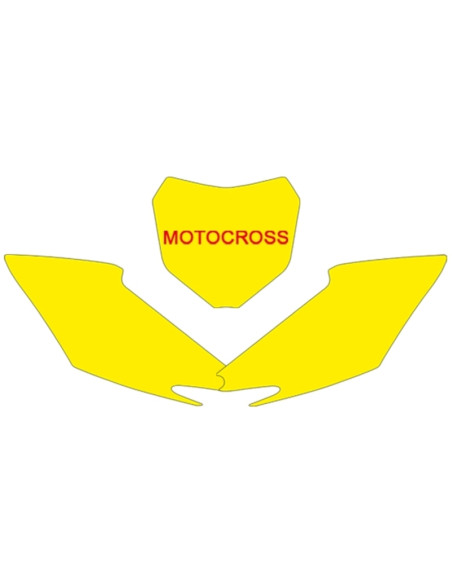 Fonds de plaque BLACKBIRD noir Honda CRF250R/450R