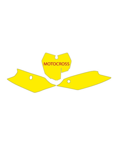 Fonds de plaque BLACKBIRD noir KTM SX/SX-F