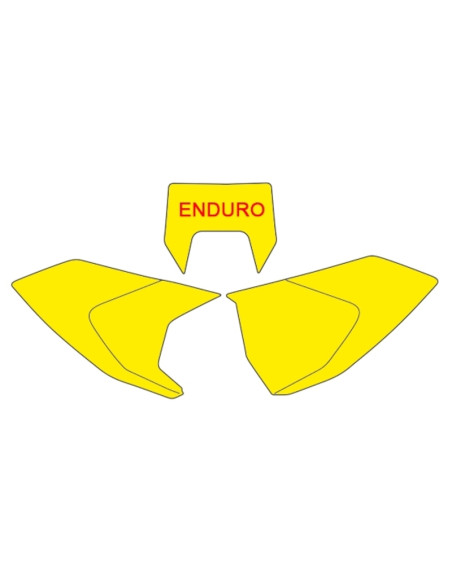 Fonds de plaque BLACKBIRD noir Husqvarna TE/FE