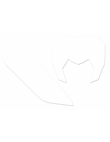 Fonds de plaque BLACKBIRD blanc Sherco SE/SE-F