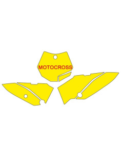 Fonds de plaque BLACKBIRD bleu KTM SX65 2