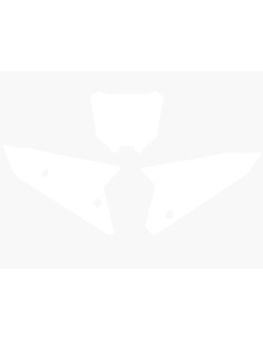 Fonds de plaque BLACKBIRD blanc Honda CRF450 2