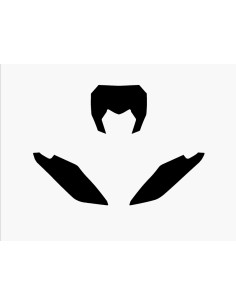 Fonds de plaque BLACKBIRD noir Fantic XX