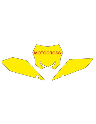 Fonds de plaque BLACKBIRD noir Suzuki RM-Z450