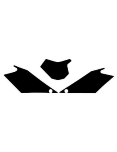Fonds de plaque BLACKBIRD noir Gas Gas EC