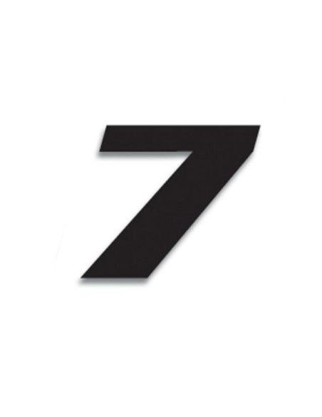 Numéro de course 7 BLACKBIRD 20x25cm noir