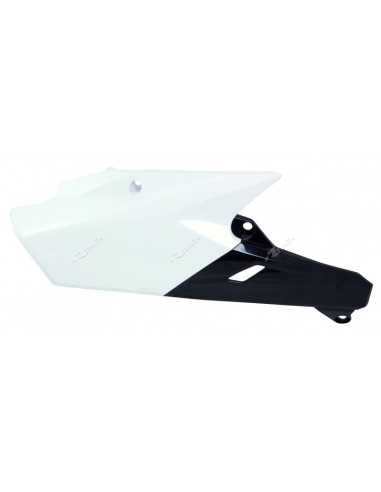 Plaques latérales RACETECH couleur origine 2014 blanc/noir
