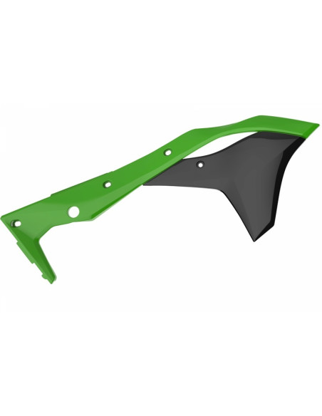 Ouïes de radiateur POLISPORT couleur origine 17 vert/noir Kawasaki KX250F