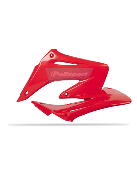 Ouïes de radiateur POLISPORT rouge Honda CRF250R/CRF450R