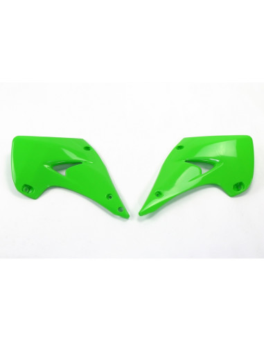 Ouïes de radiateur UFO vert Kawasaki KX125/250