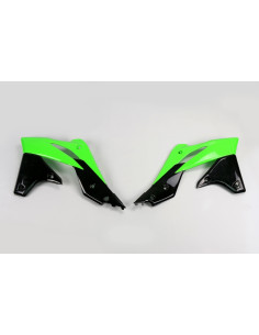 Ouïes de radiateur UFO couleur origine 2013 vert/noir Kawasaki KX250F 2