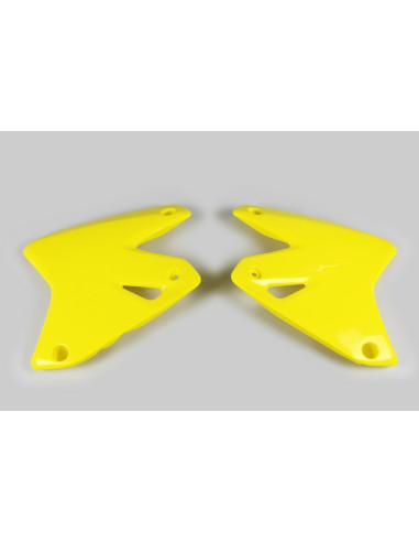 Ouïes de radiateur UFO jaune Suzuki DR-Z400E