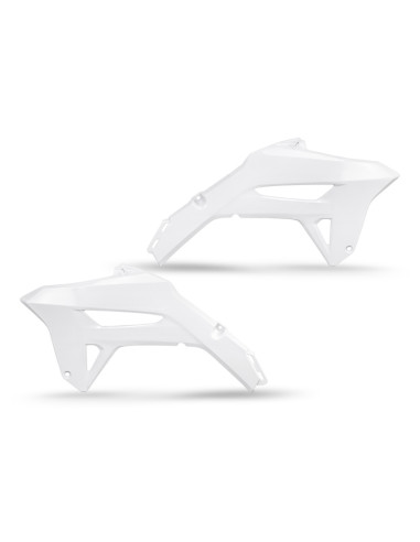 Ouies de radiateur UFO blanc Honda CRF450R