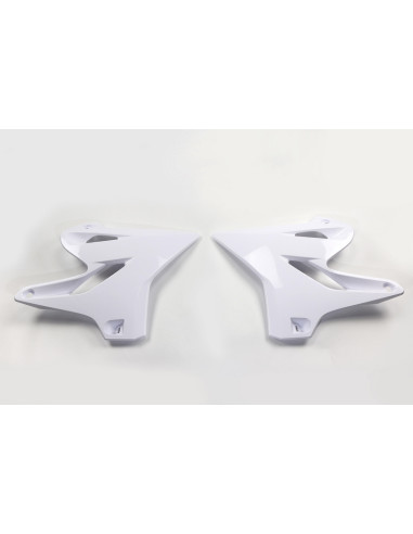 Ouïes de radiateur UFO blanc Yamaha YZ125/250