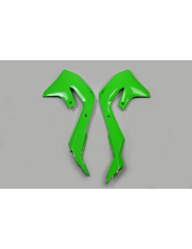 Ouïes de radiateur UFO vert Kawasaki KX450