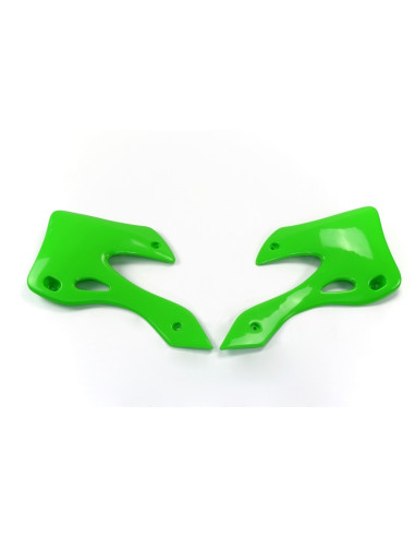 Ouïes de radiateur UFO vert Kawasaki KX125/250