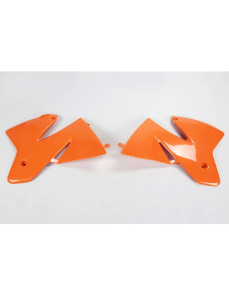 Ouïes de radiateur UFO orange KTM Ouïes de radiateur UFO orange KTM
