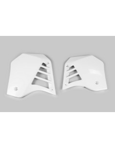 Ouïes de radiateur UFO blanc Yamaha YZ125