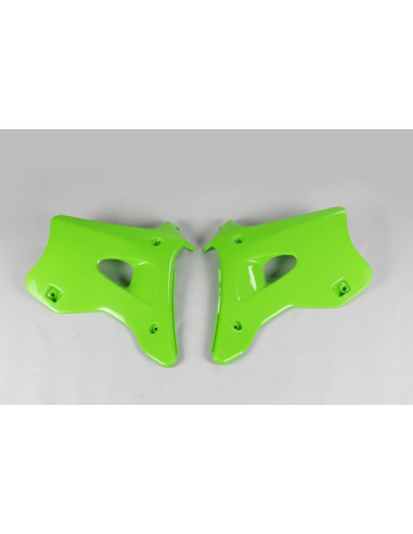 Ouïes de radiateur UFO vert Kawasaki KX125/250