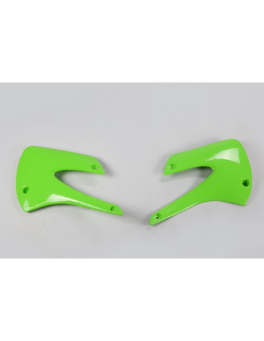 Ouïes de radiateur UFO vert Kawasaki KX85/80
