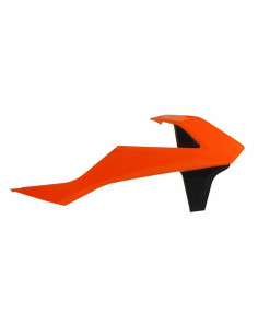 Ouïes de radiateur RACETECH orange/noir KTM SX85 2