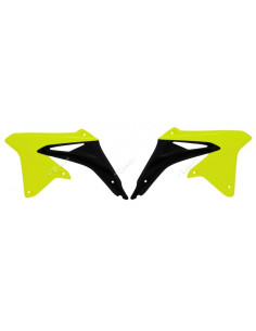 Ouïes de radiateur RACETECH jaune fluo/noir Suzuki RM-Z450 2