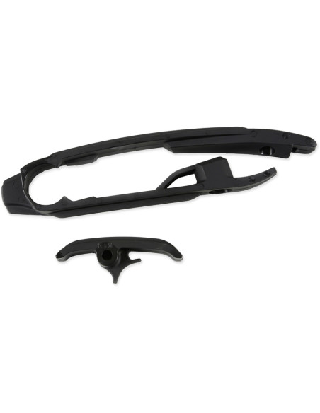 Kit patin de bras oscillant + patin de chaîne inférieur UFO noir KTM