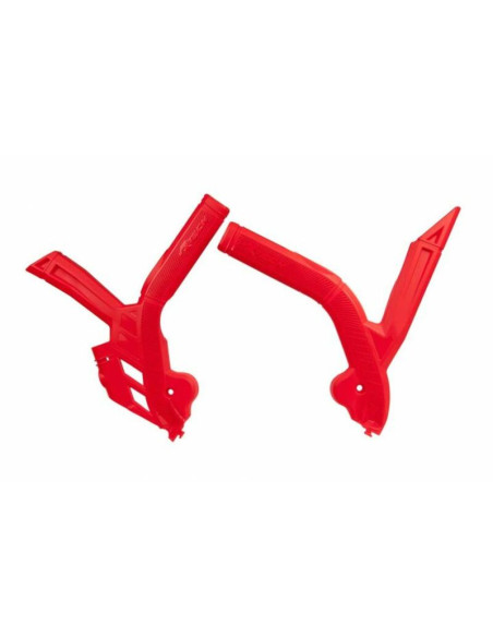 Protège cadre RACTECH bi-matières rouge