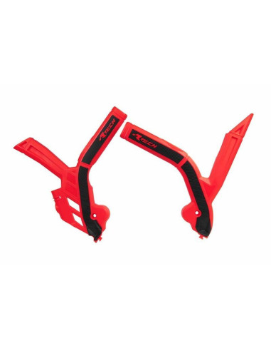 Protège cadre RACTECH bi-matières rouge/noir