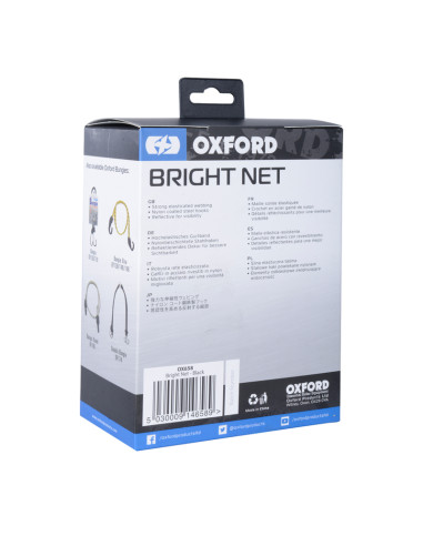 Filet réfléchissant OXFORD Cargo Net noir
