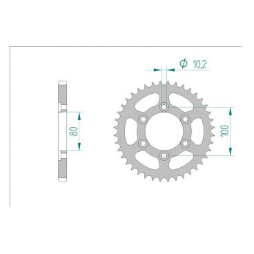 Kit chaine DID  ACIER VOXAN 1000 CAFE...