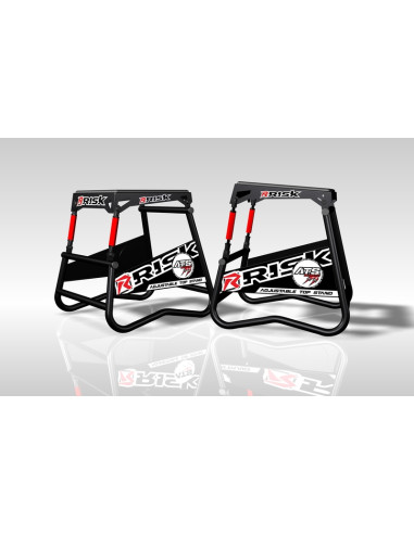 Lève moto RISK RACING A.T.S. inclinaison réglable avec plaque aimantée