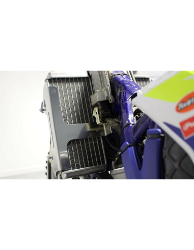 Protections de radiateurs AXP aluminium/noir Sherco Protections de radiateurs AXP aluminium/noir Sherco