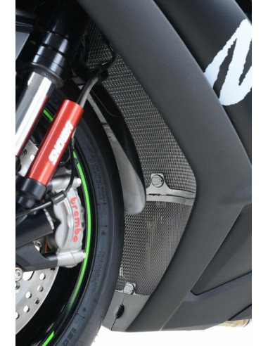 Protection de radiateur R&G RACING titane Kawasaki Ninja ZX-10R Protection de radiateur R&G RACING titane Kawasaki Ninja ZX-10R