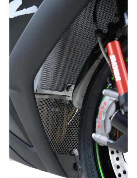 Protection de radiateur R&G RACING titane Kawasaki Ninja ZX-10R Protection de radiateur R&G RACING titane Kawasaki Ninja ZX-10R
