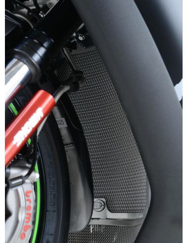 Protection de radiateur R&G RACING titane Kawasaki Ninja ZX-10R Protection de radiateur R&G RACING titane Kawasaki Ninja ZX-10R