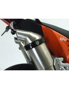 Protection de silencieux ovale R&G RACING noir 2