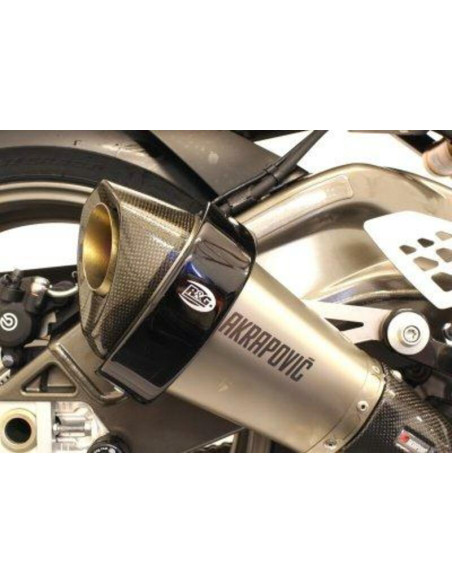 Protection de silencieux R&G RACING noir Akrapovic hexagonal Protection de silencieux R&G RACING noir Akrapovic hexagonal