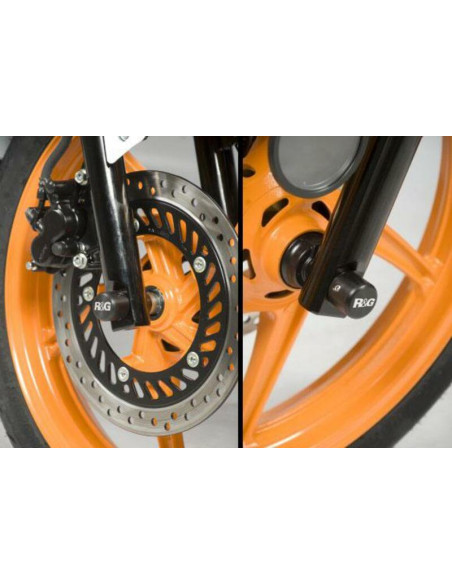 Protection de fourche R&G RACING noir Honda Protection de fourche R&G RACING noir Honda