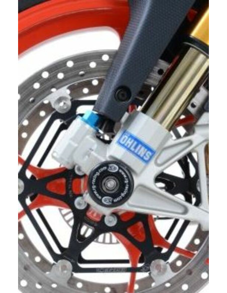 Protection de fourche R&G RACING noir Aprilia Tuono V4