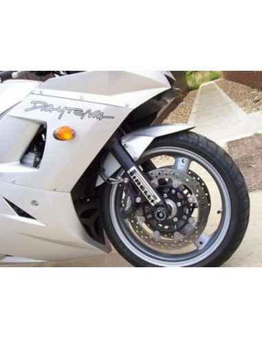 Protection de fourche R&G RACING noir Triumph Speed Four/Daytona 600/650