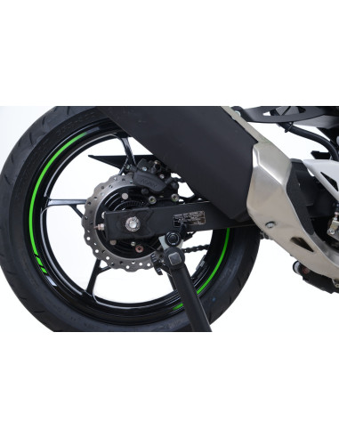 Pions de bras oscillant R&G RACING noir Kawasaki Ninja 400