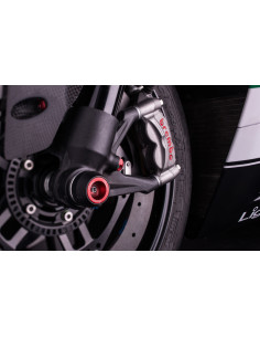 Protection de fourche et bras oscillant (axe de roue) LIGHTECH rouge