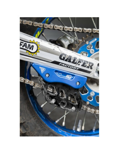 Protection de bras oscillant et de guide-chaîne S3 bleu Sherco Protection de bras oscillant et de guide-chaîne S3 bleu Sherco